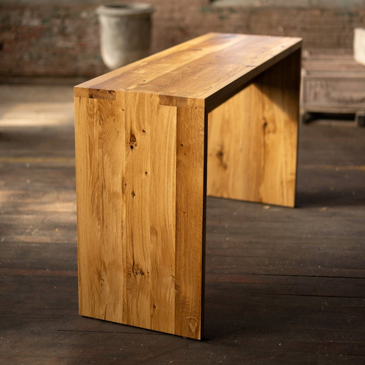 Spider Table | Narrow Wood Console Table White OakWide