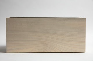 Countertop Compost Bin - Noaway© in Magnolia Wood and Stainless Steel