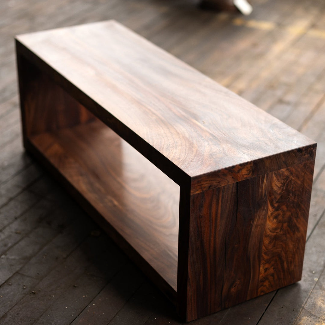  Modern Wooden Bookshelf viewed from corner