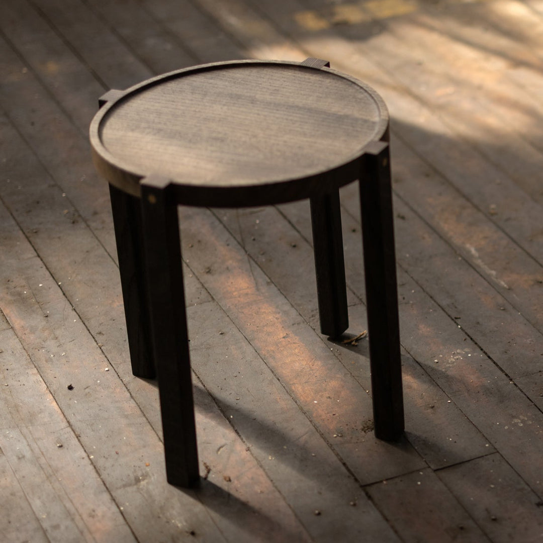  Round Modern Side Table | Waverly Limited Edition and One of a Kind epic steel