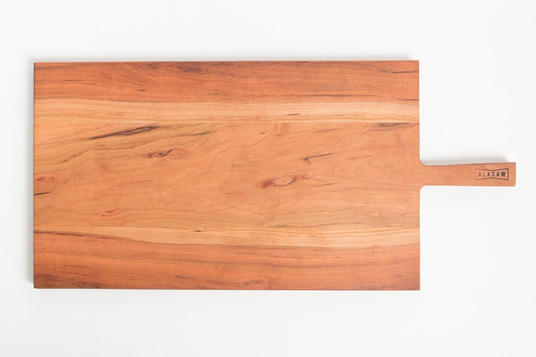 Large Charcuterie Board with handle viewed from above