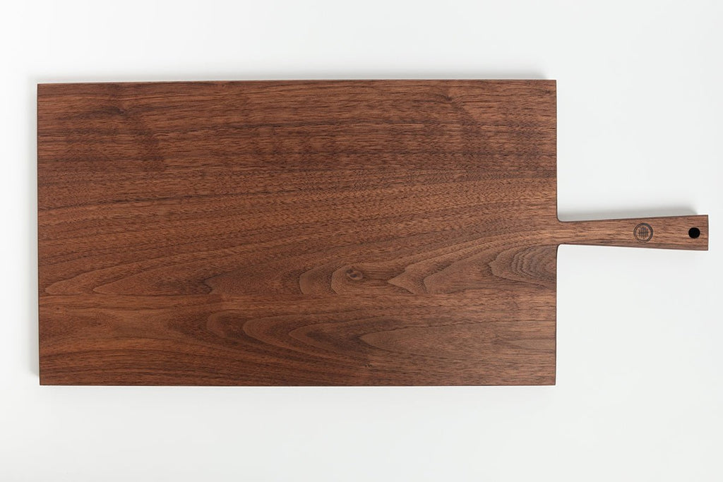Large Charcuterie Board with handle viewed from above