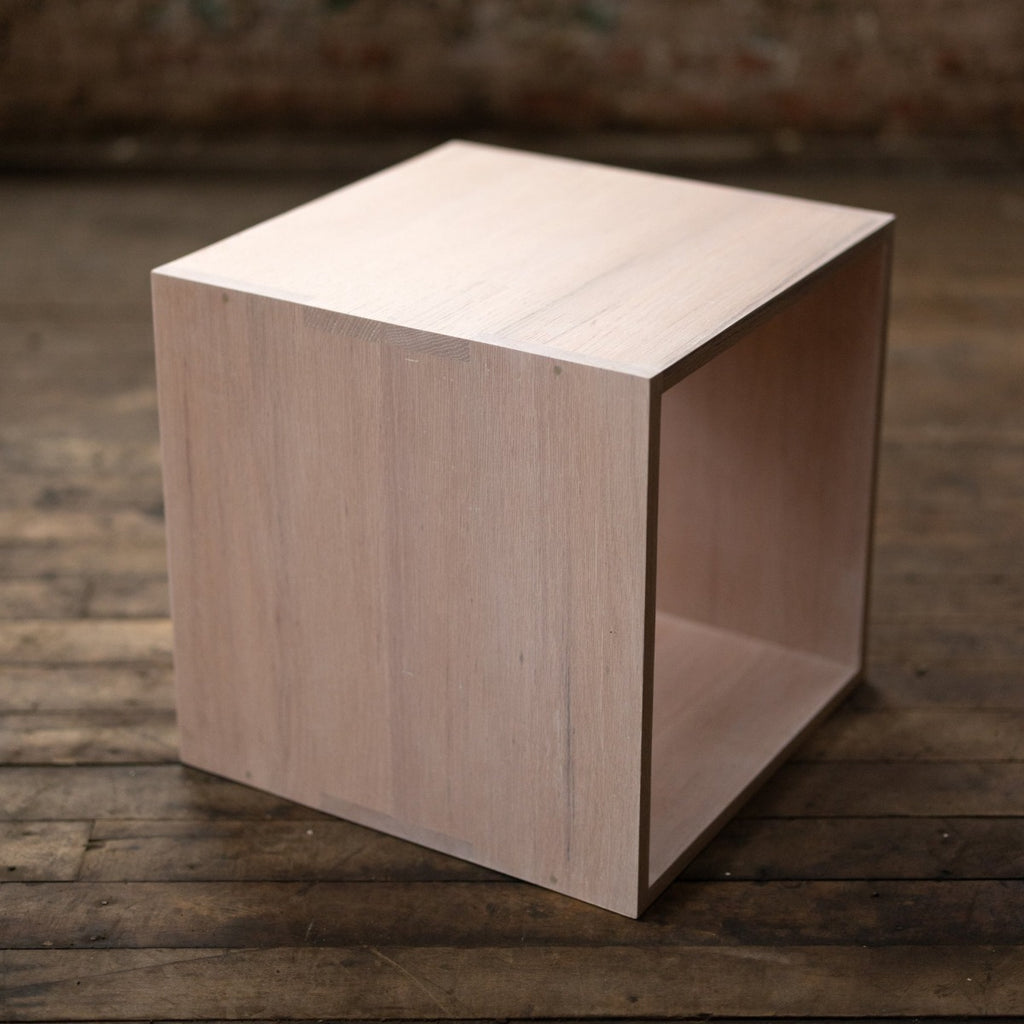 Rainbow City Cubes | Modular Modern Wood Cubes with Brass | Storage or Cocktail Table