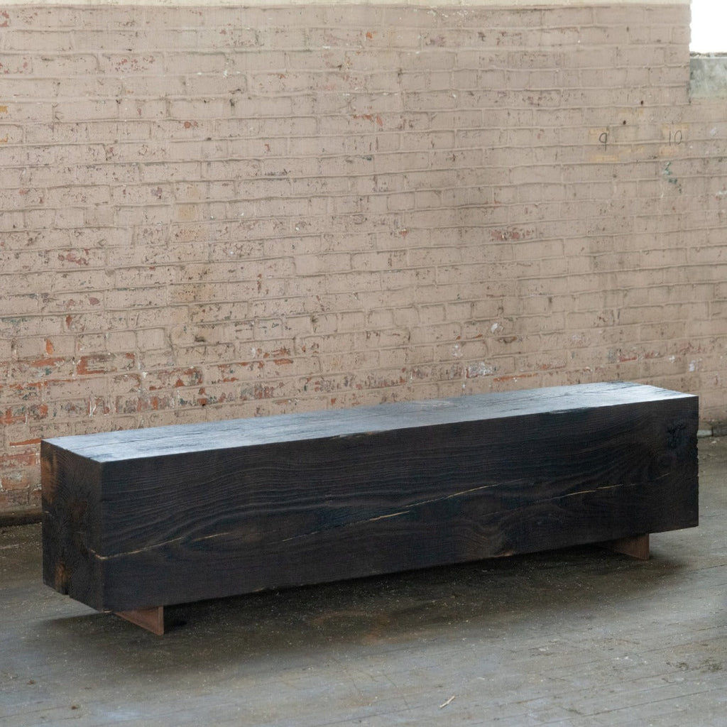 Beam Bench | Large Reclaimed Wood Bench - Alabama Sawyer