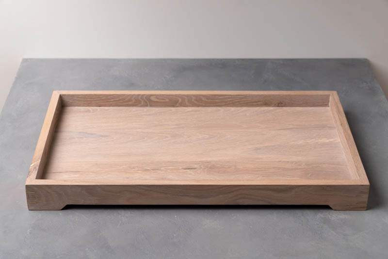 Modern Wooden Tray sitting on table