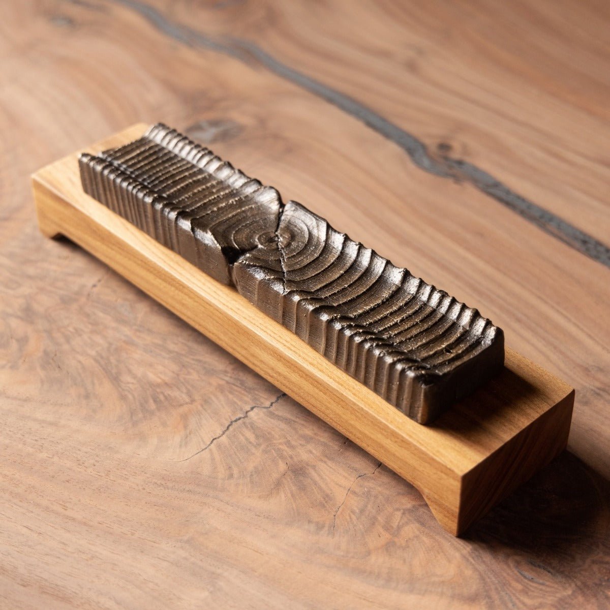 Wooden Incense Holder with Bronze Casting – Alabama Sawyer