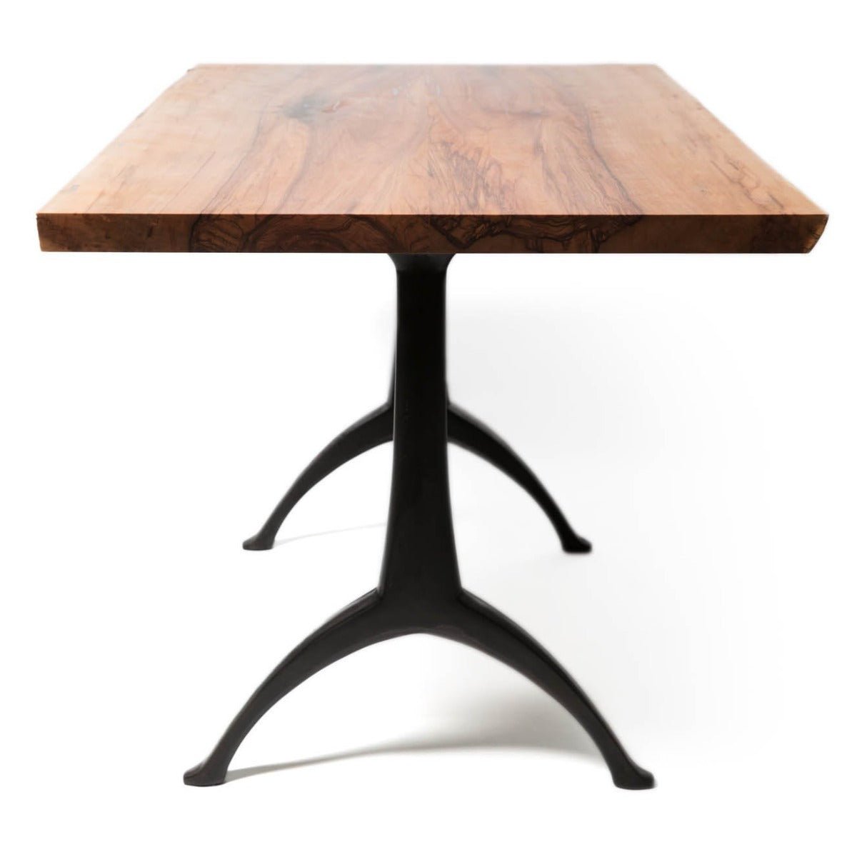 Live Edge Dining Table with Hourglass Legs – Lumber Shack