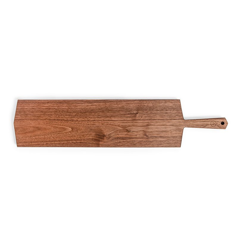 Long Charcuterie Board with handle viewed from above