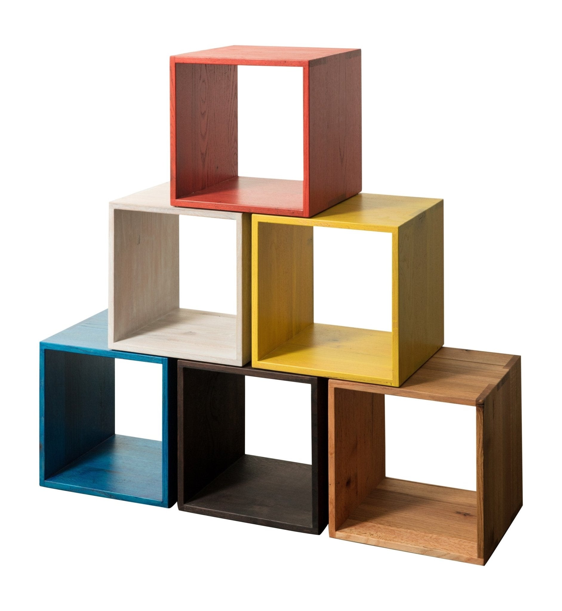 Rainbow City Cubes | Stackable Wood Storage Cubes – Alabama Sawyer