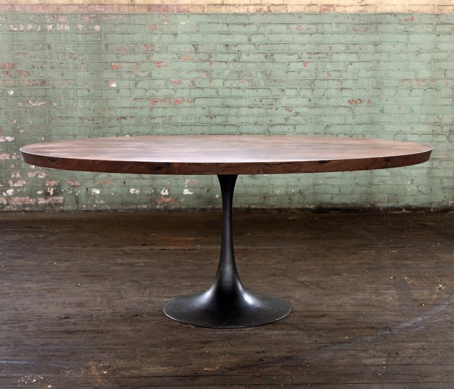 Round Pedestal Base Dining Table Reclaimed Wood Round Dining