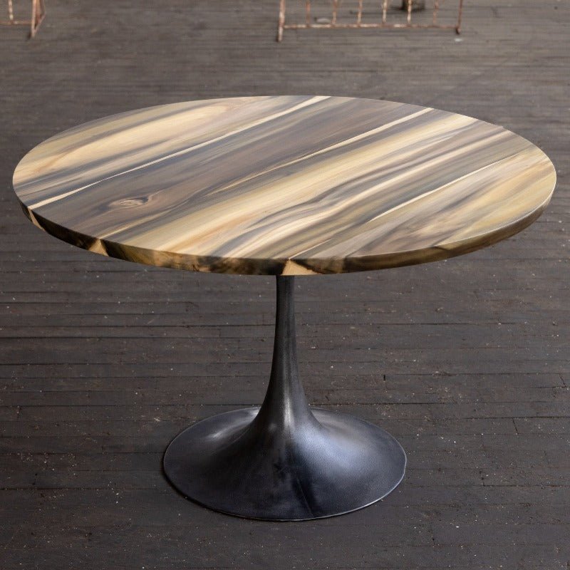Round Pedestal Base Dining Table | Reclaimed Wood Round Dining Table ...