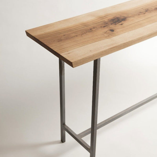 Wood and Metal Console Table | Studio Table - Alabama Sawyer